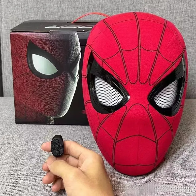 Light up eyes spiderman mask