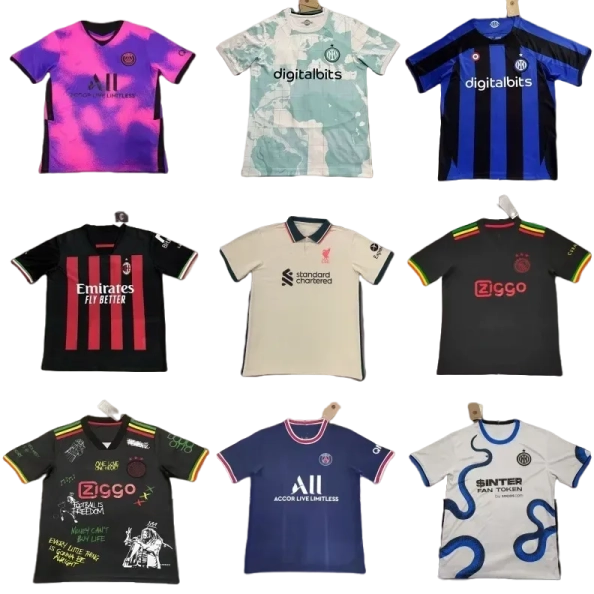 Football TEE Psg - Roma - Brazil - Inter - Ajax - France - Portugal - Italy - Japan - Arsenal - Atletico....