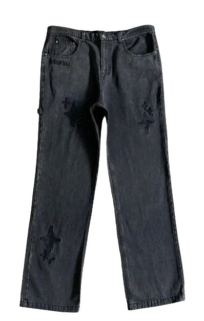 Broken Planet Jeans Black