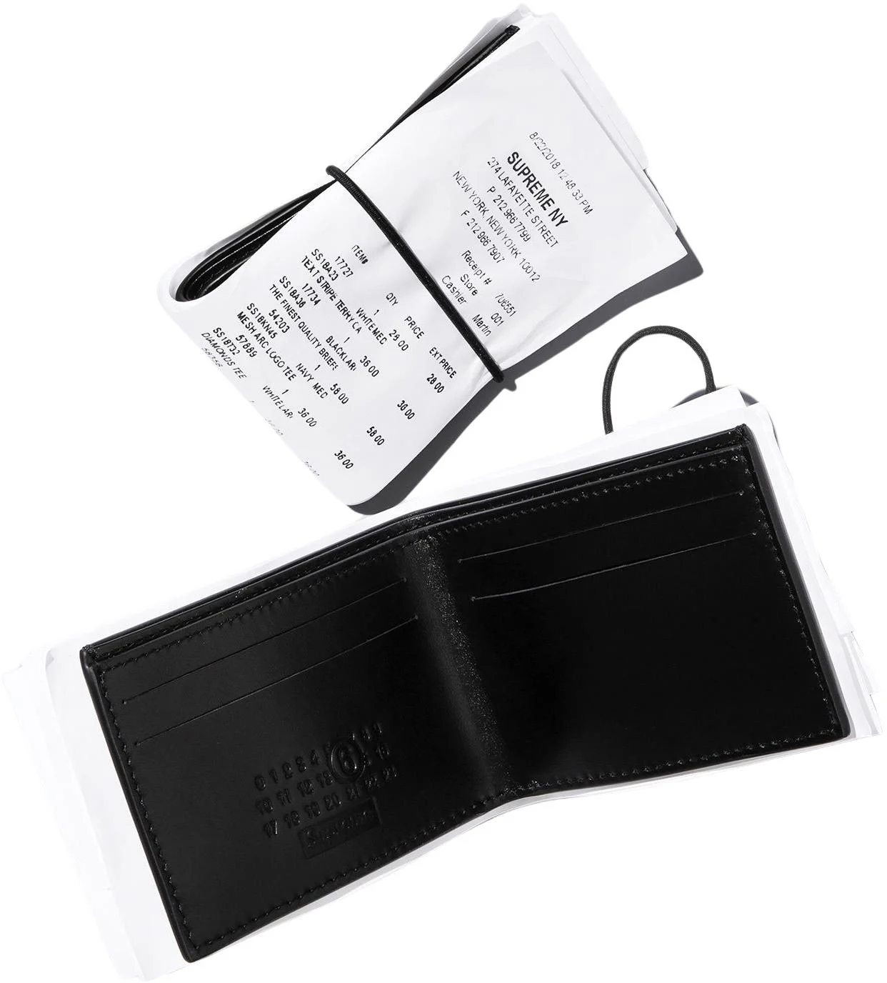 Supreme x MM6 Receipt Wallet