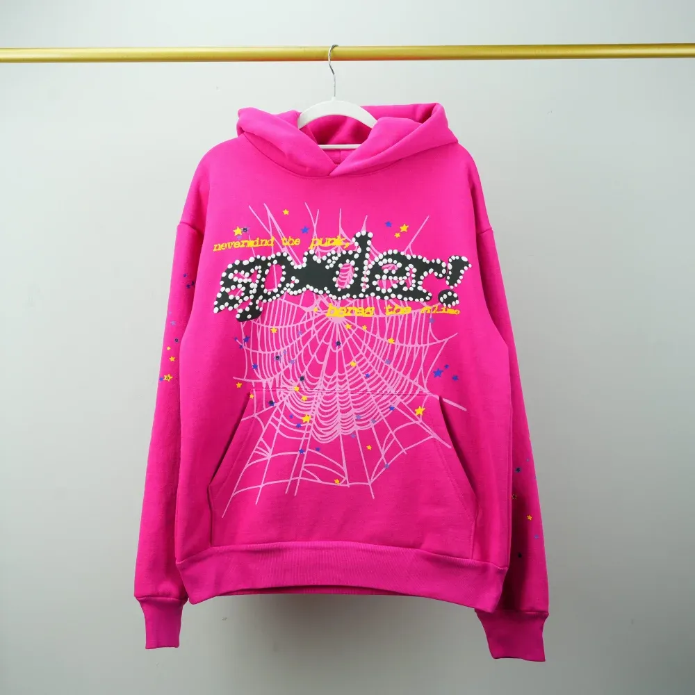 Sp5der P*NK V2 Hoodie Pink